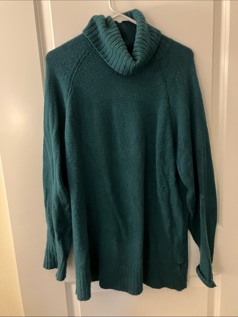Old Navy Teal Cowl Neck Sweater